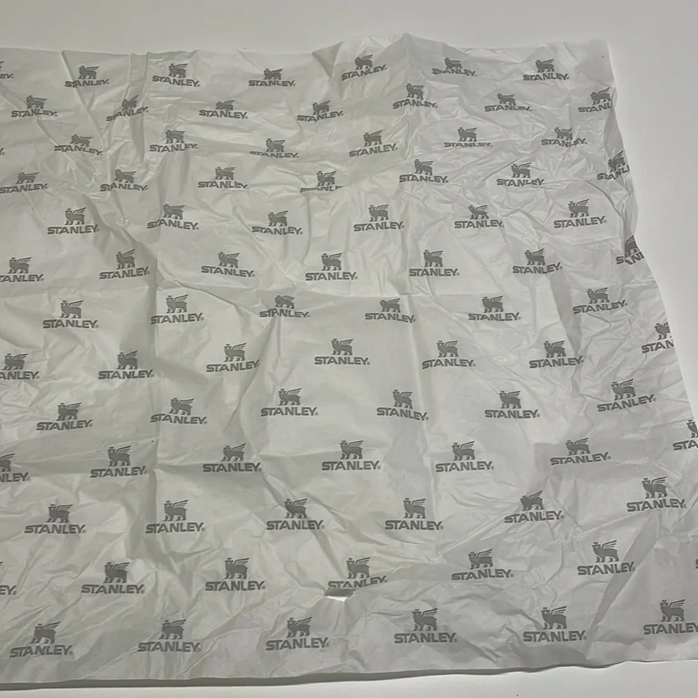 Stanley White Branded White and Gray Tissue Paper